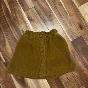 Girls Crewcuts Corduroy Button-Front A-Line Skirt 4T-5T